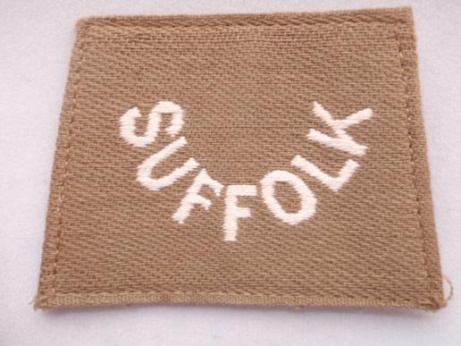Suffolk Regiment Slip on Titles