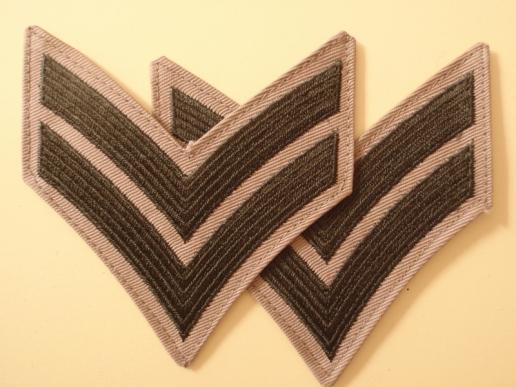 U.S.M.C Green on Tan Corporals Chevrons 