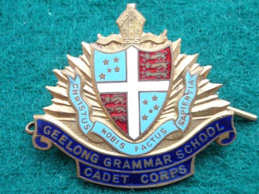 GEELONG GRAMMAR SCHOOL CADET CORPS Cap Badge