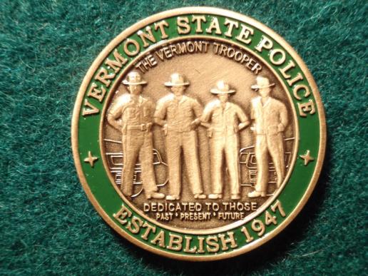 Vermont State Police Coin