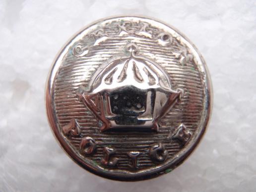Ceylon Police Chrome Button