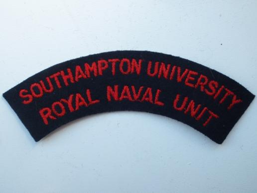 Southampton University Royal Navel Wool Shoulder Title