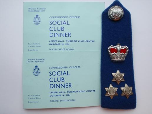 1974 Western Australian Polce Dept Items