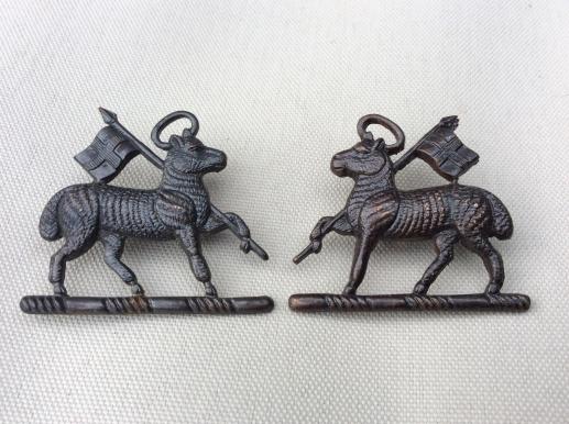 24th Battalion The London Regt (The Queens) officers collars