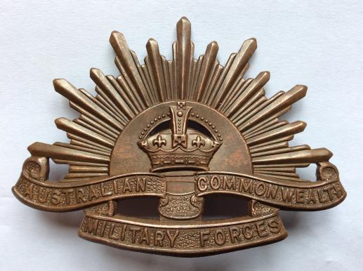 W.W2 Australian Rising Sun, Light Bronze finish, unissued 