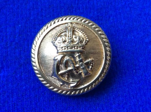 Post 1902 South African Navy Officers Gilt Button 
