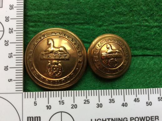 The East Lancashire Regiment Buttons