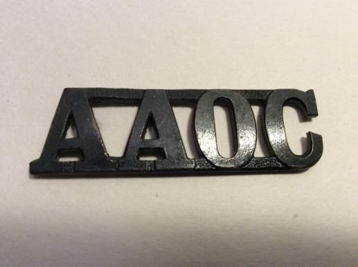 Australian Army Ordnance Corps (A.A.O.C) Shoulder Title