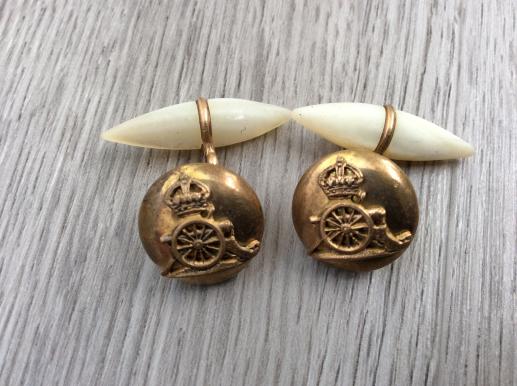 Post 1902 Royal Artillery cuff link set