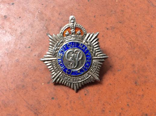WW2 Royal Army Service Corps Silver & Enamel Sweetheart 