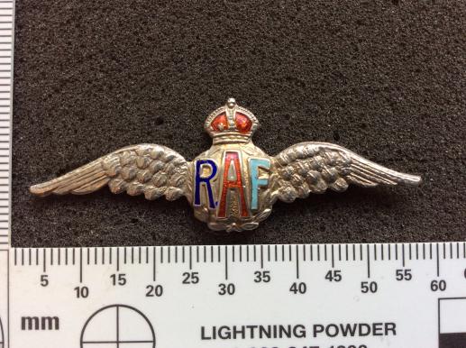 WW2 R.A.F ( Royal Air Force) Silver & Enamel Sweetheart 