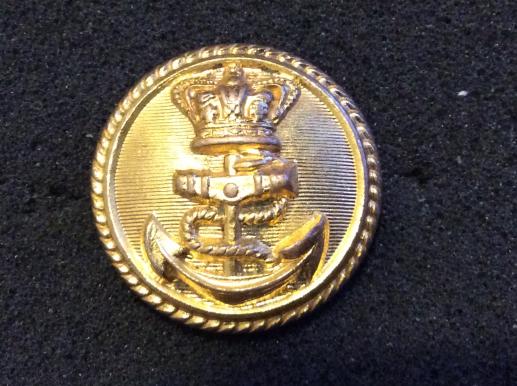QVC Royal Navy Gilt Button By M.S & J.D TREBLE STANDARD