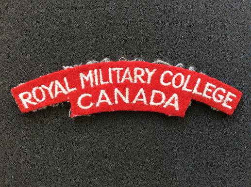 ROYAL MILITARY COLLEGE CANADA Shoulder Title 