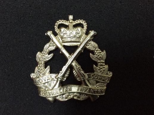 Anodised Royal Australian Infantry Corps Hat badge 1960s