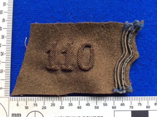 WW2 French 110th Regiment, Fortress Infantry Collar Badge 