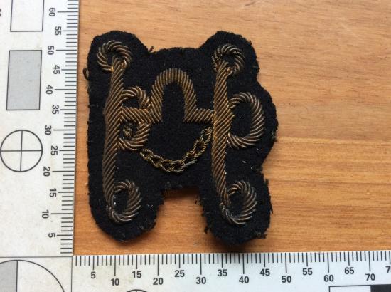 British Army saddlers, harness & Collar makers Bullion Sleeve badge