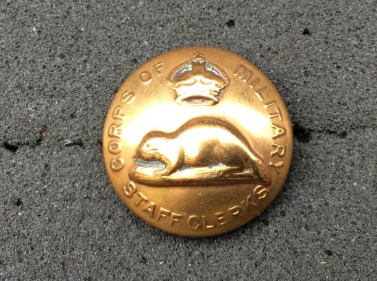 Canadian Corps Of Military Staff Clerks Button