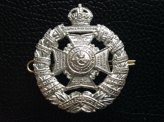 Tower Hamlets Rifles ( Rifle Brigade) Officers Silver Cap badge