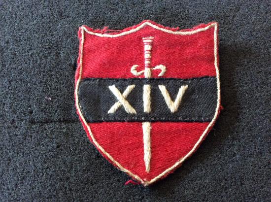 WW2 14th Army Locally Made formation sign