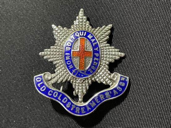 Grenadier Guards Association 1923 hallmark silver & enamel badge