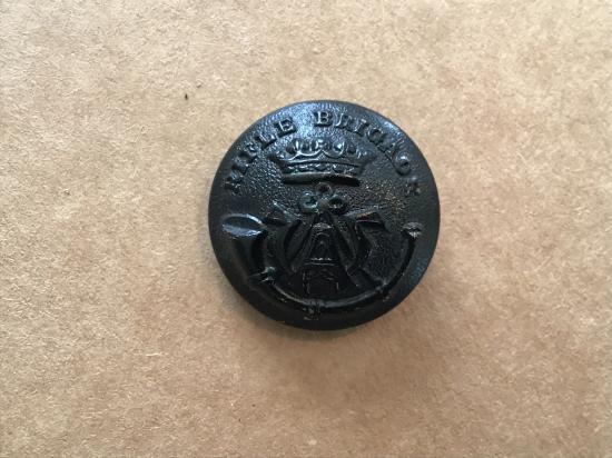Rifle Brigade blackened brass button 1939-1958