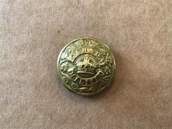 Post 1902 Canada Militia button by Thomas Carlyle