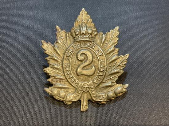 2nd Queens Own Rifles of Canada cap badge