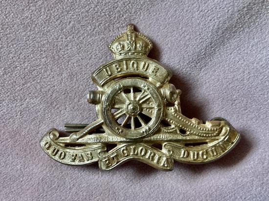 WW2 Royal Canadian Artillery O.Rs cap badge