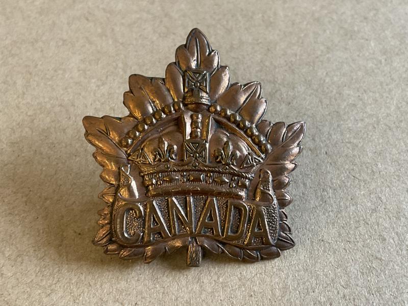 WW1 Canadian General service cap badge