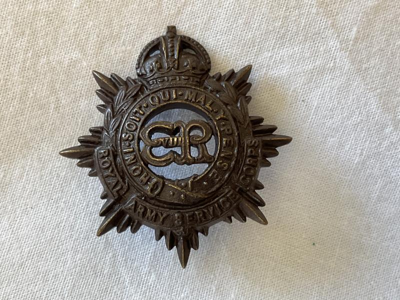 Edward VIII issue R.A.S.C officers service dress collar