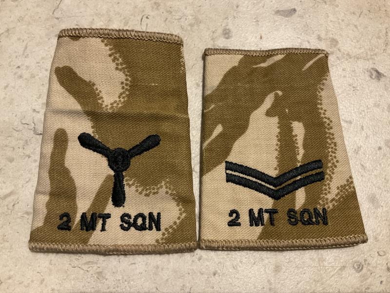 RAF 2 Mechanical Transport Squadron rank slides