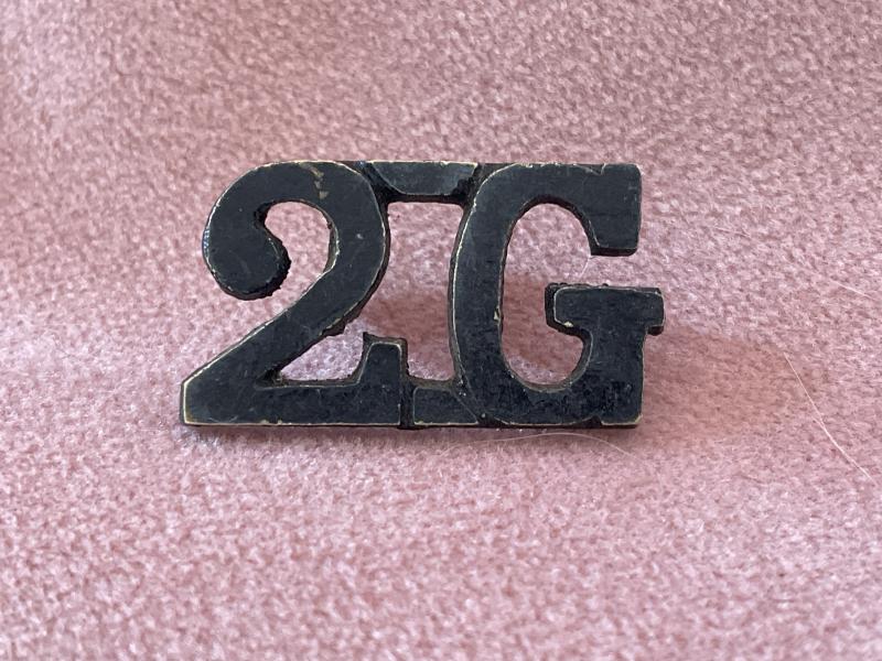WW2 2nd Gurkhas (2G) metal shoulder title