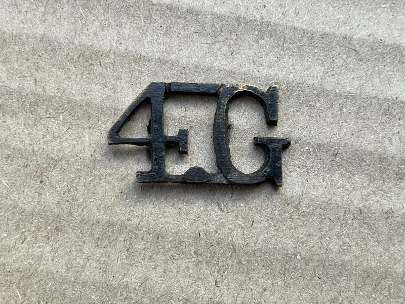 WW1 4th prince of wales Own Gurkha Rifles shoulder title