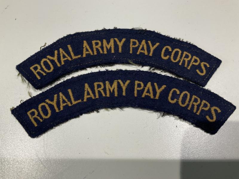 ROYAL ARMY PAY CORPS cloth shoulder titles