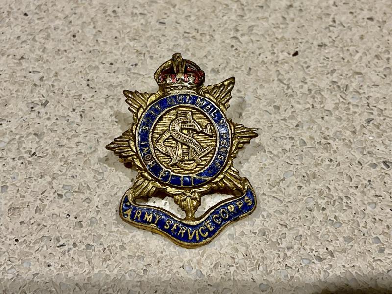 Post 1902 Army Service Corps sweetheart badge