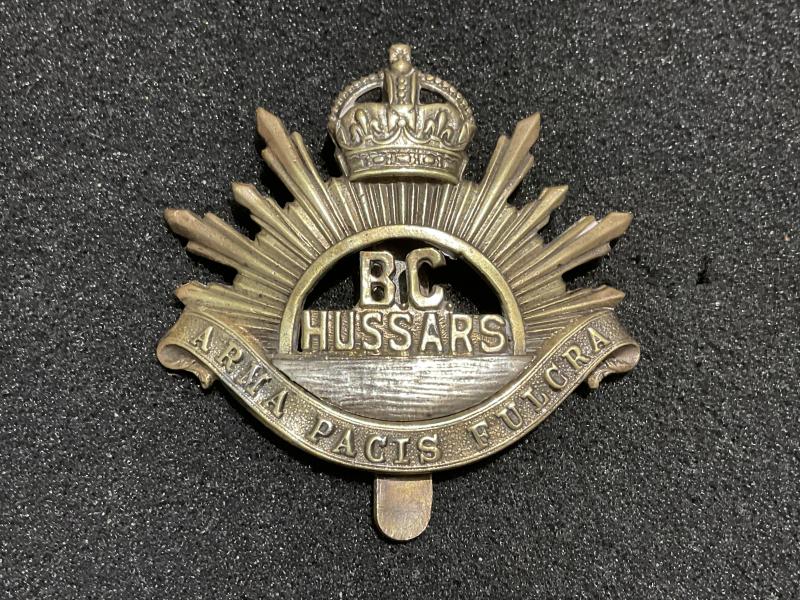 Canadian B.C Hussars bi/metal cap badge by Scully