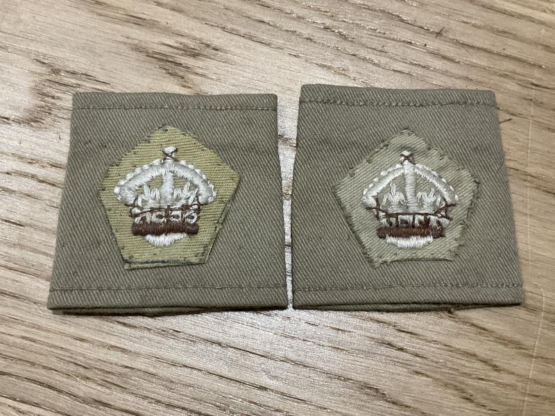 WW2 Desert/Tropical British Majors rank shoulder slides