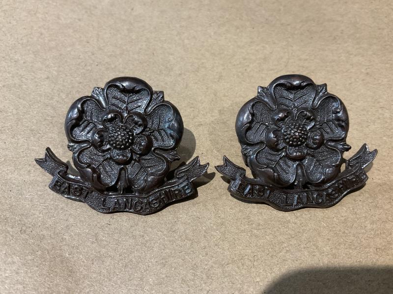 WW1/2 East Lancashire Regiment O.S.D collars