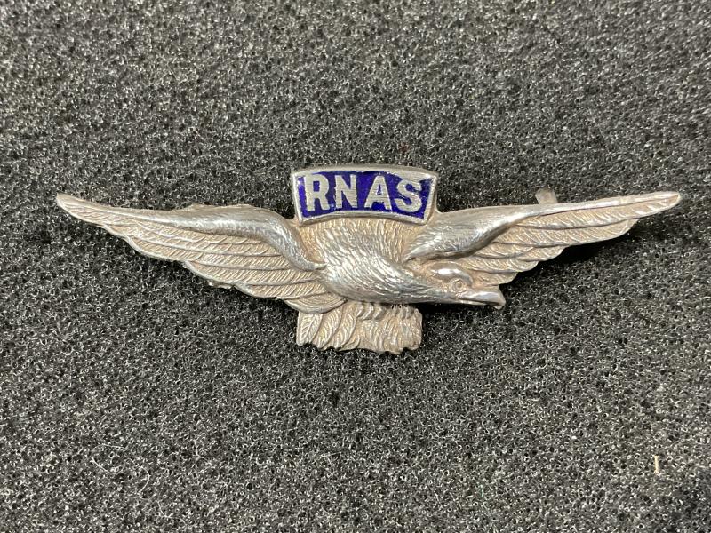 WW1 R.N.A.S silver & enamel sterling sweetheart