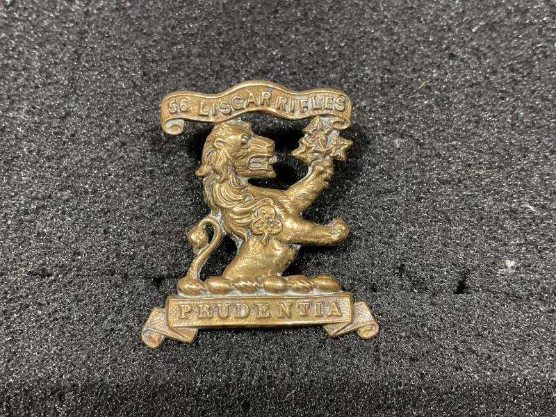Canadian 56th Liscar Rifles collar badge
