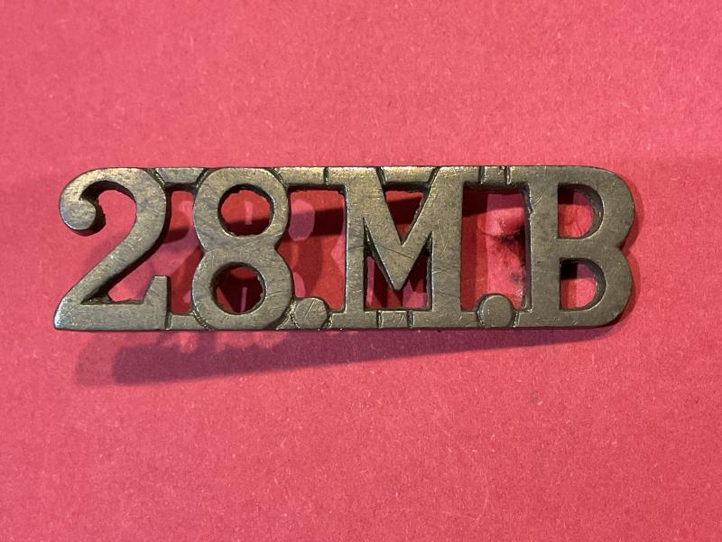 28M.B Indian Army 28th Mountain Battery shoulder title