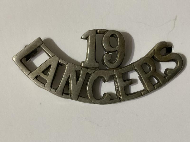 Indian Army 19th Lancers (Fanes Horse) shoulder title
