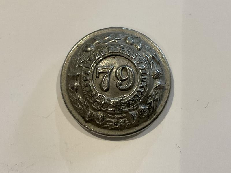 79th Fifeshire Rifle volunteers button .