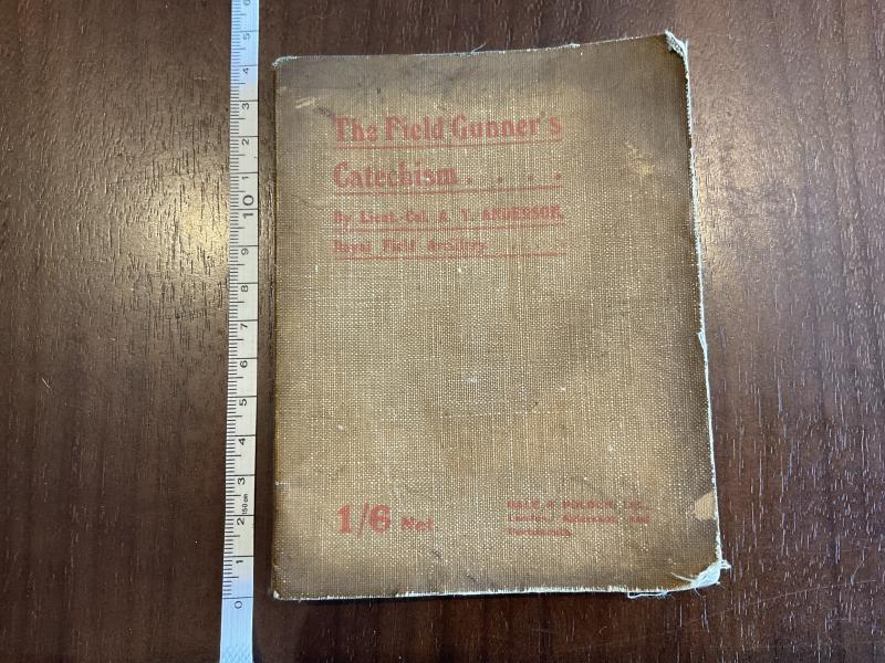 1916 edition; The Field Gunners Catechism (RFA)