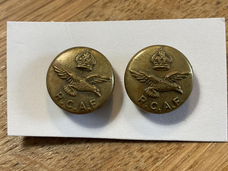 WW2 R.C.A.F Side cap buttons (15mm size)