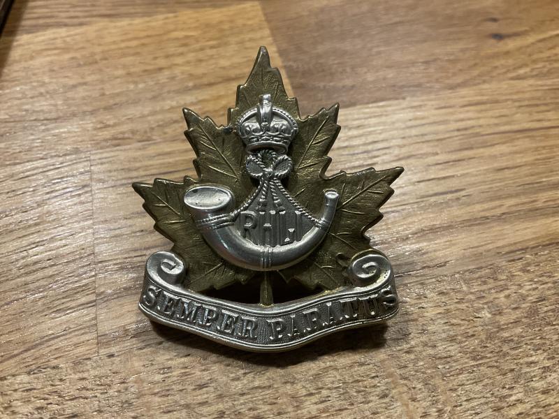K/C Canadian Royal Hamilton Light Infantry cap badge