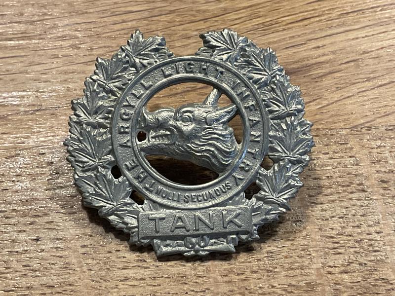 Canadian, The Argyll Light Infantry (Tank) cap badge