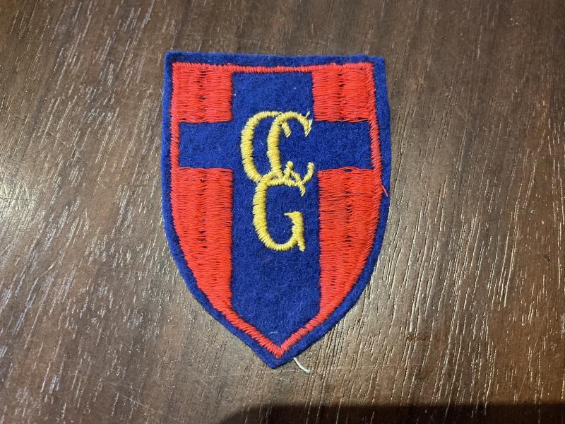 Control Commission Germany cloth formation sign