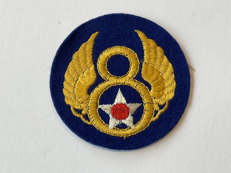 WW2 British made felt U.S 8th Air Force sleeve patch