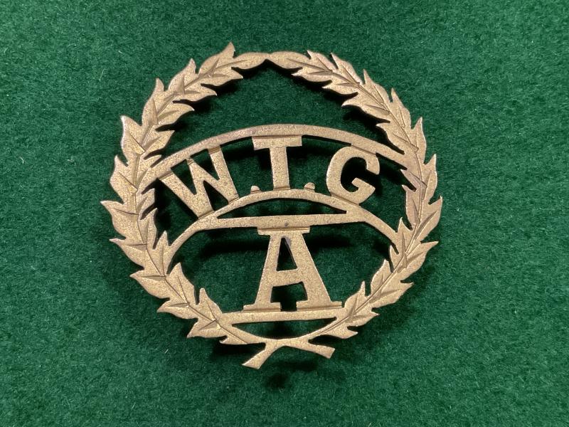 Boer War S.A , A Company, Woodstock Town Guard slouch hat badge